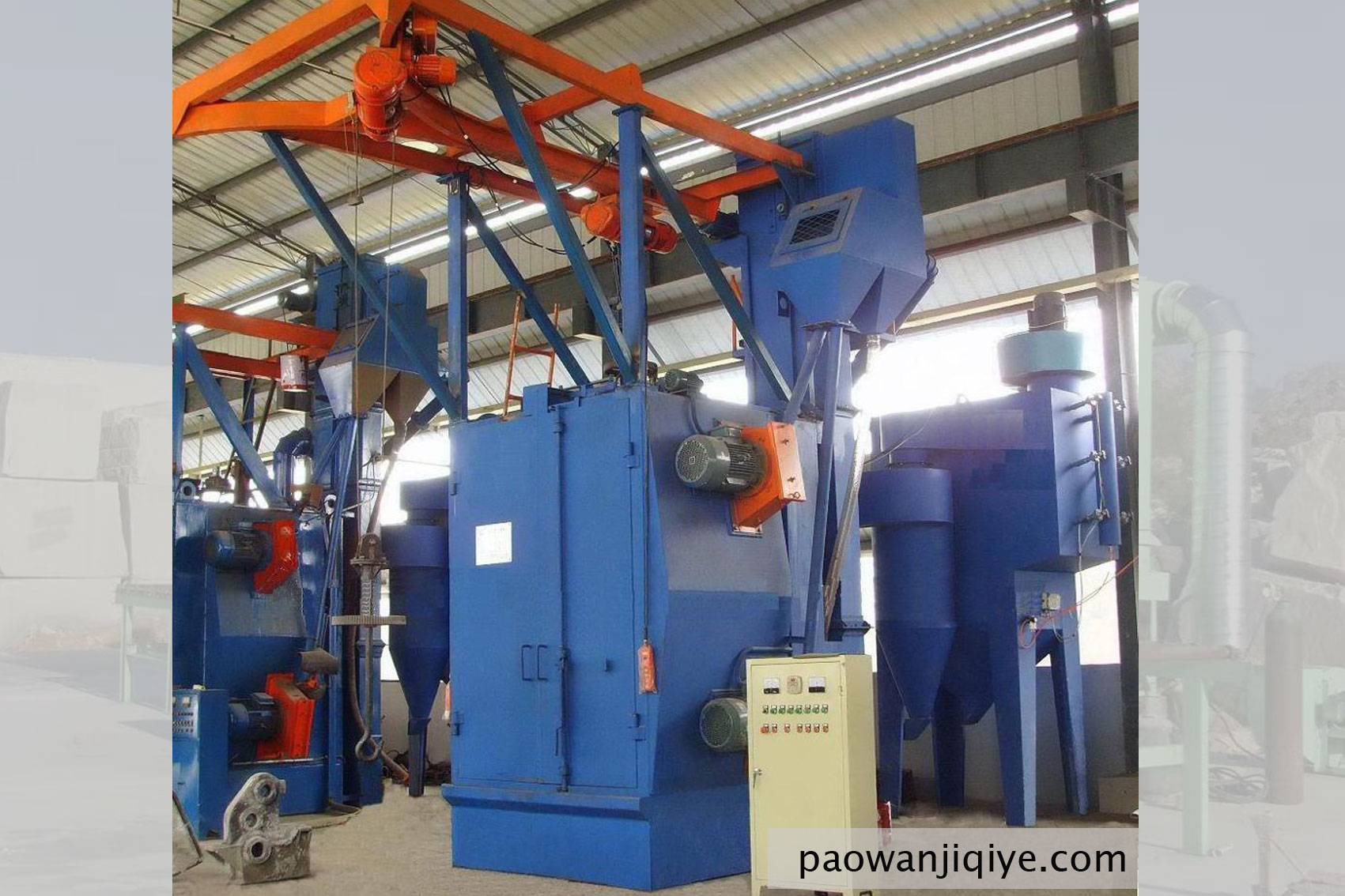 吊鉤拋丸機(jī)一體機(jī)產(chǎn)品大尺寸圖片